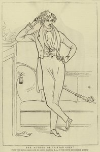 The Author of Vivian Grey by Daniel Maclise